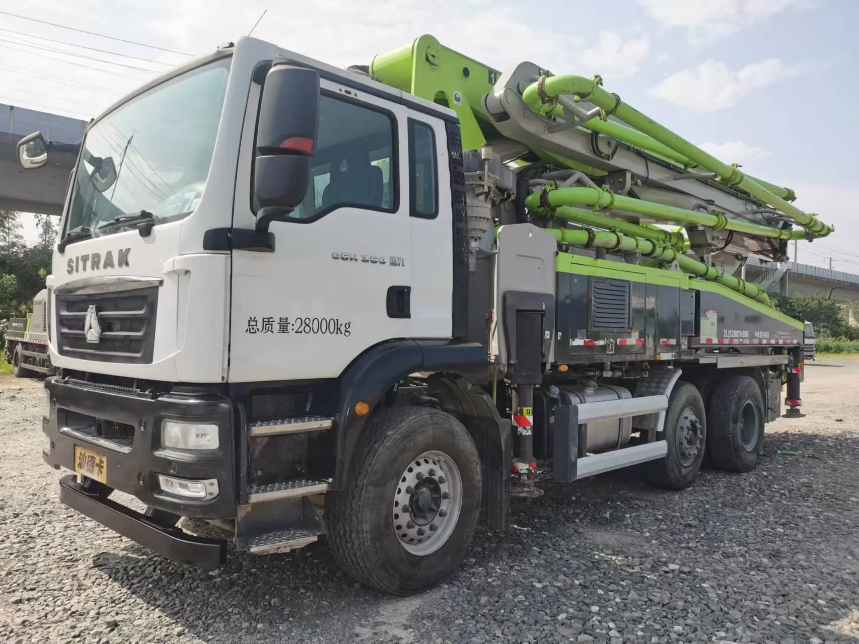 2022 zoomlion-boompomp, 40 meter op vrachtwagen gemonteerde betonpompwagen op sitrak-chassis