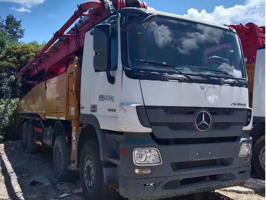 hoge kwaliteit 2018 sany boom pump 56m op een vrachtwagen gemonteerde betonpompwagen op benz-chassis