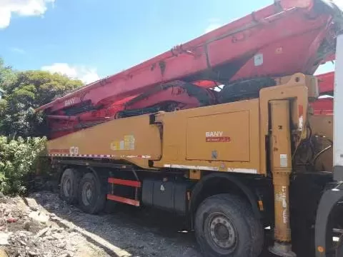 hoge kwaliteit 2018 sany boom pump 56m op een vrachtwagen gemonteerde betonpompwagen op benz-chassis