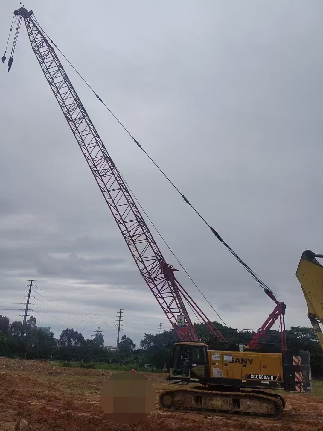 gebruikte tralieboom hydraulische rupskraan 2021 60ton voor de bouw