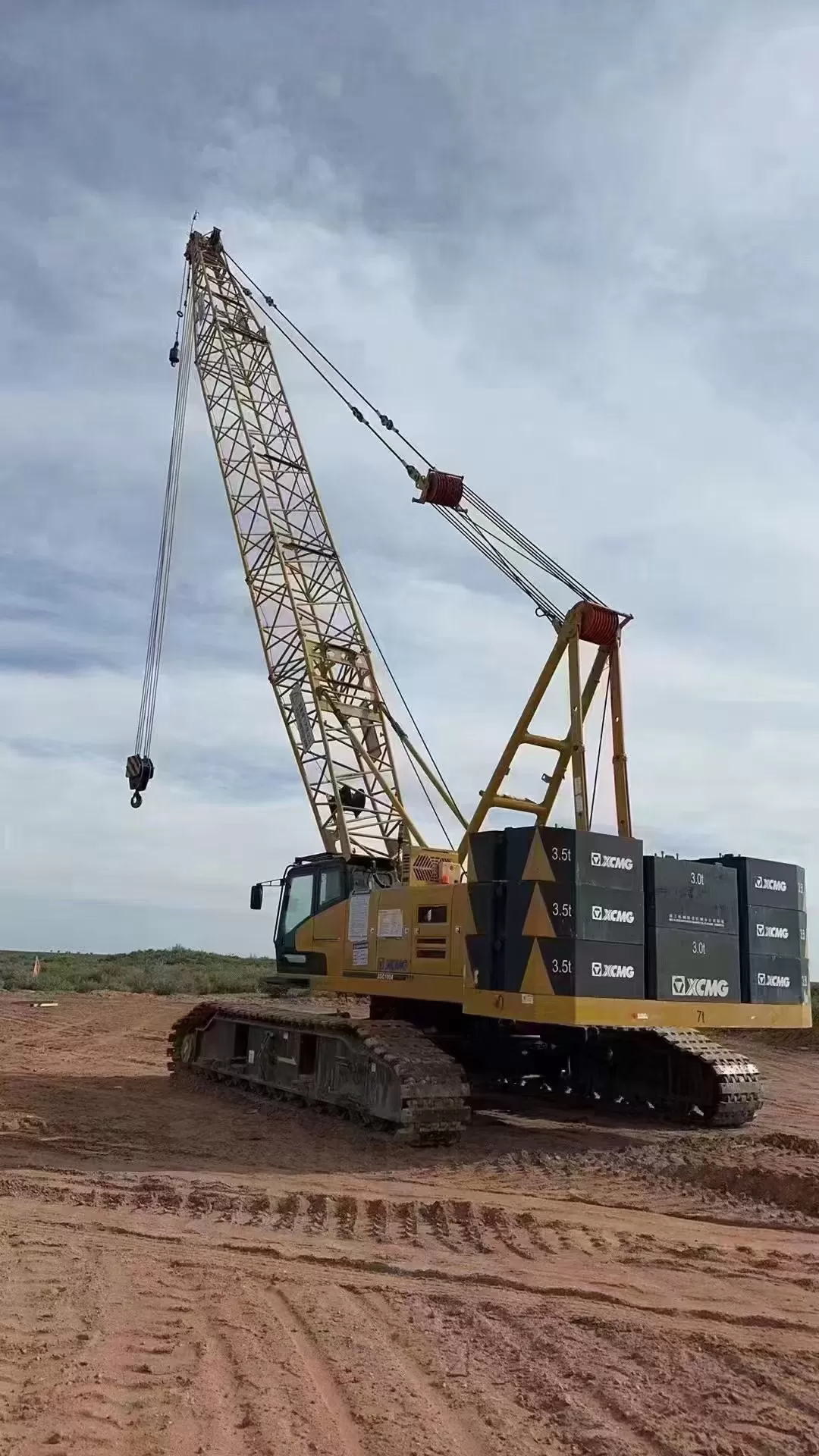 hefmachine 100t 2021 xcmg telescopische rupskraan met beroemde motor