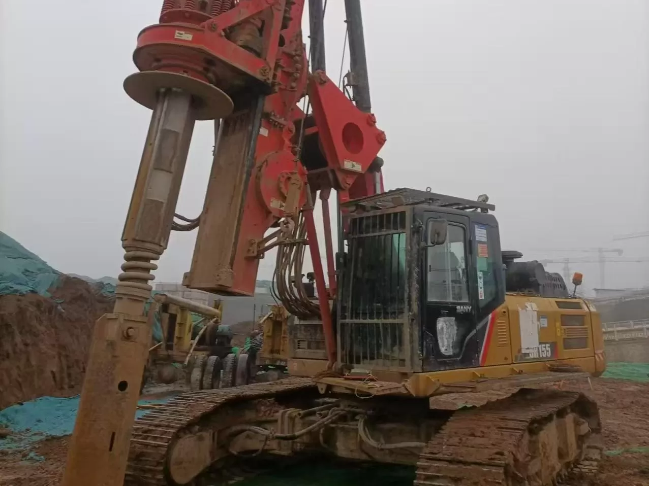 2019 sany piling machinery sr155 backhoe roterende boorinstallatie voor funderingsboor