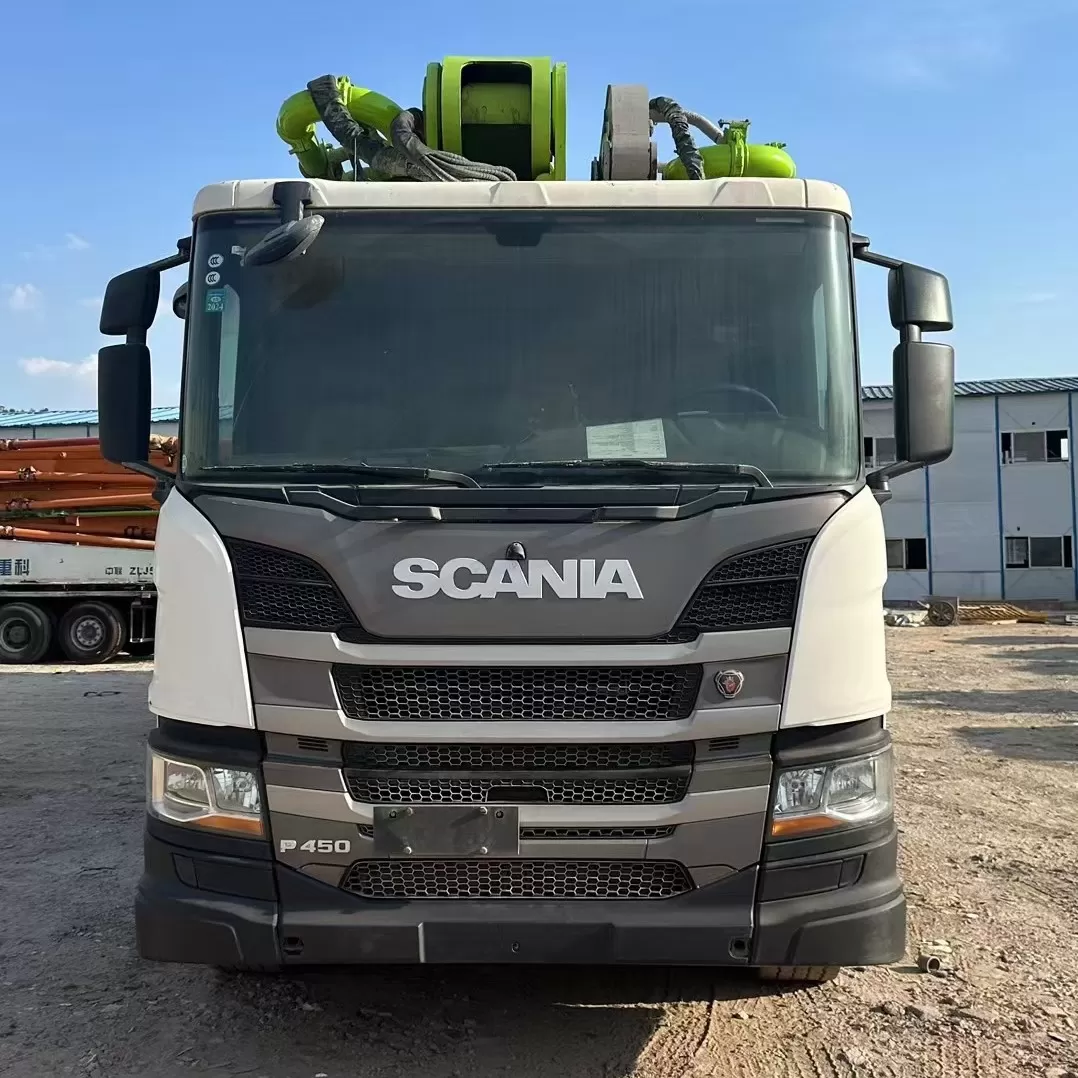 kwaliteit 2021 zoomlion giekpomp op vrachtwagen gemonteerde betonpompwagen 67 m op scania-chassis