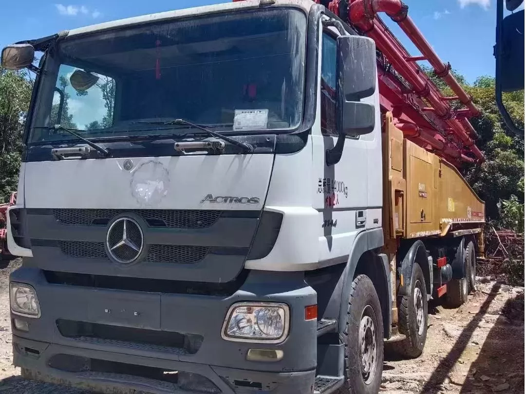 hoge kwaliteit 2018 sany boom pump 56m op een vrachtwagen gemonteerde betonpompwagen op benz-chassis