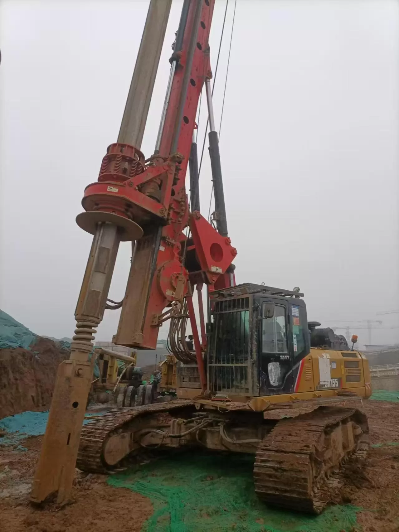 2019 sany piling machinery sr155 backhoe roterende boorinstallatie voor funderingsboor