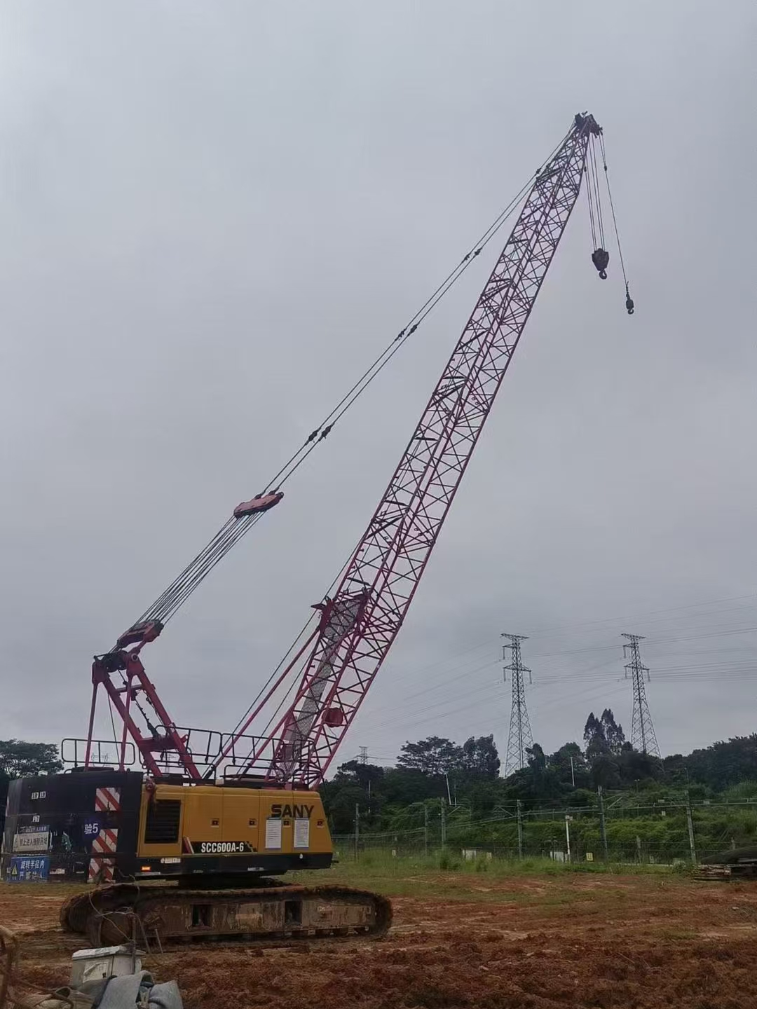 gebruikte tralieboom hydraulische rupskraan 2021 60ton voor de bouw