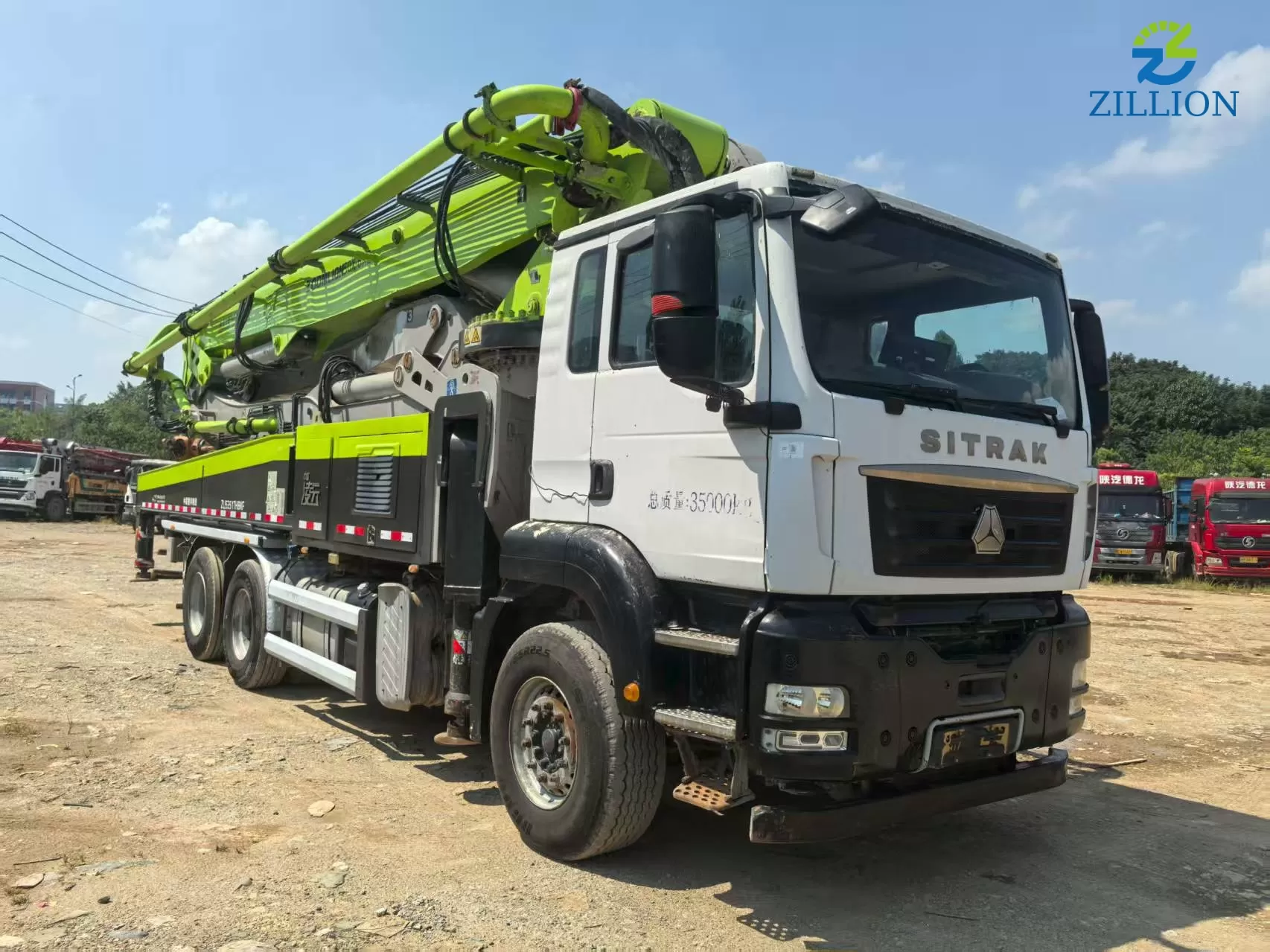 Zoomlion Boompomp 50 m vrachtwagengemonteerde betonpompwagen op Sitrak-chassis